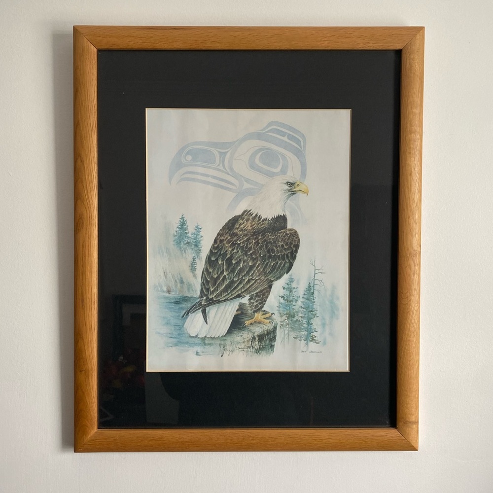 Eagle 🦅 by Sue Coleman 
1986 print framed
From the Weston Gallery